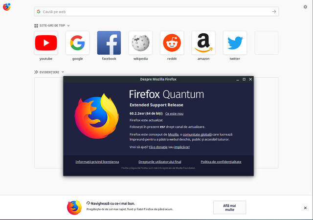 Firefox ESR 60 disponibil pe Ubuntu