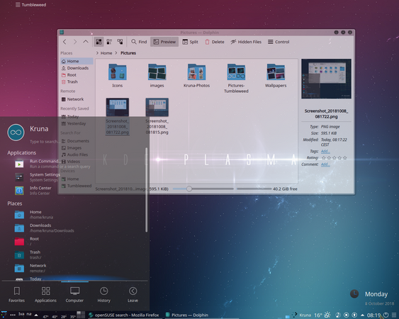 Cum activati blur si transparenta in Plasma KDE 5.13+ - GNU/Linux