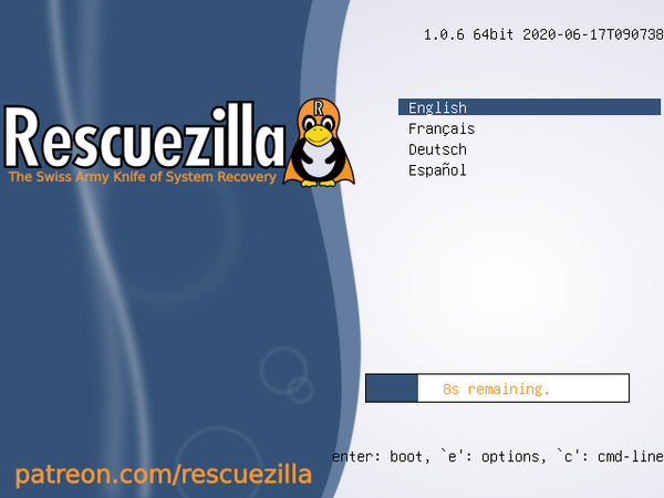 Rescuezilla 1.0.6 is based on Ubuntu 20.04