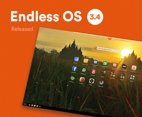 Endless OS lanseaza noua versiune majora pentru utilizatorii care au acces slab la Internet