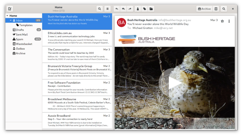 Geary, the best alternative to Evolution and Mozilla Thunderbird?
