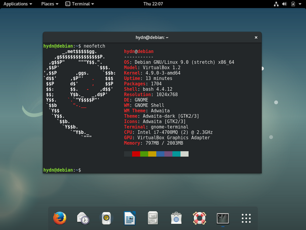 Debian GNU / Linux 9.2 