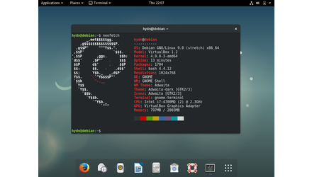 Debian GNU / Linux 9.2  - GNU/Linux