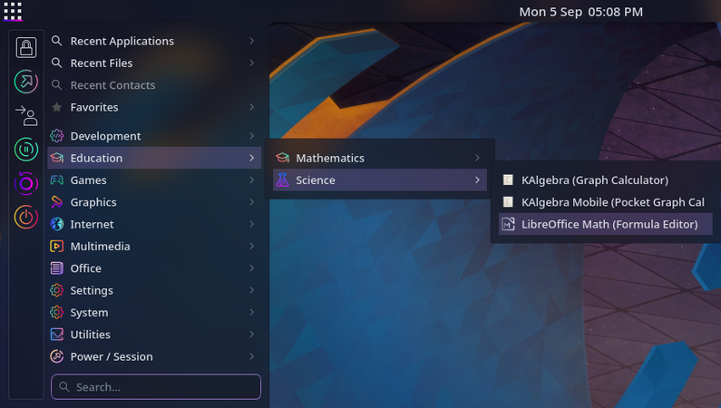 Better Application Menu, un altfel de lansator de aplicatii pentru KDE