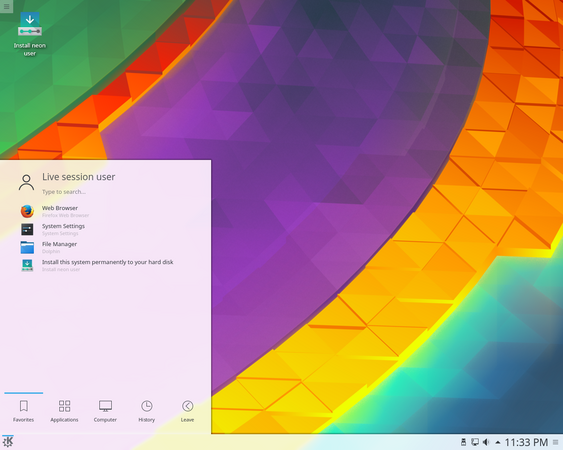 KDE Neon rebased pe Ubuntu 18.04 LTS Bionic Beaver