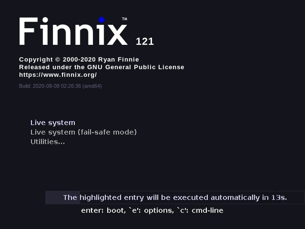 Finnix 121 migrates to Debian Testing