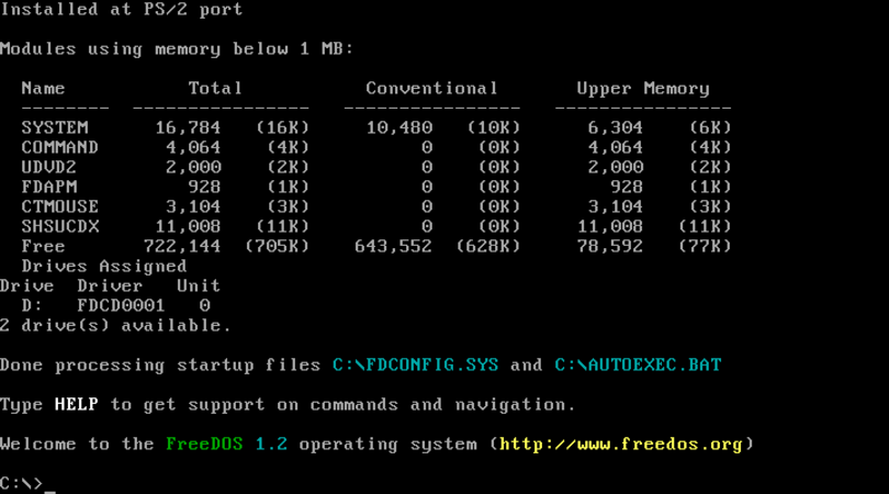 Introducere in FreeDOS - un sistem de operare complet, gratuit, compatibil cu DOS
