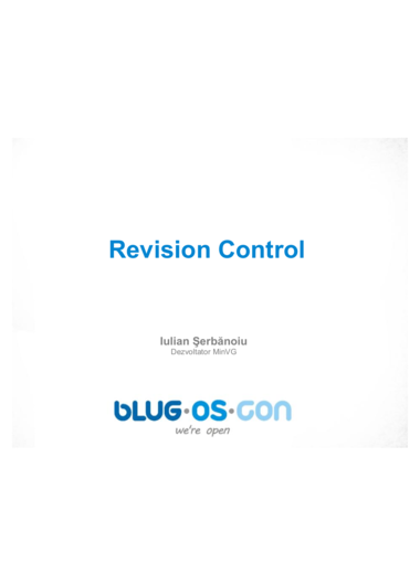 Revision Control