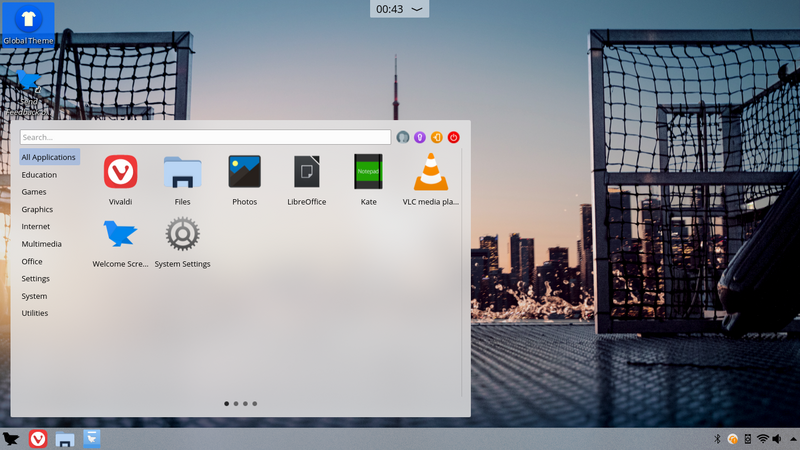 Feren OS 2019.12 - KDE Plasma in mod implicit