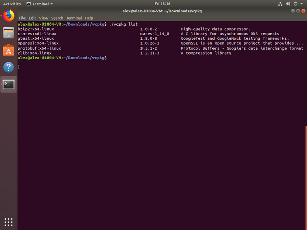 Un singur manager de biblioteca C ++ pentru Linux, MacOS si Windows: Vcpkg - GNU/Linux