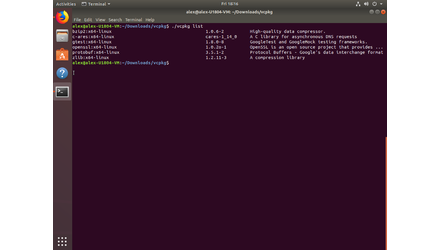 Un singur manager de biblioteca C ++ pentru Linux, MacOS si Windows: Vcpkg - GNU/Linux