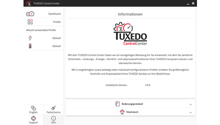Centrul de control TUXEDO, poate modifica setarile CPU si al ventilatorului in mod independent - GNU/Linux