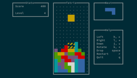 Jucati Tetris la terminalul Linux - GNU/Linux