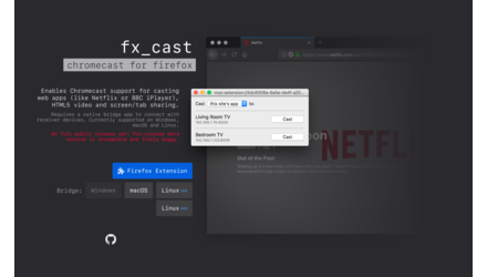 Suport Chromecast prin fx_cast Firefox, pentru Windows, MacOS si Linux. - GNU/Linux