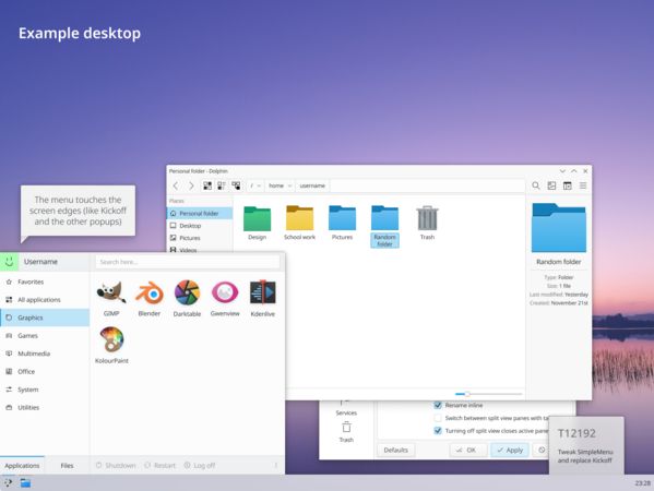 Foaie de parcurs KDE pentru 2020
