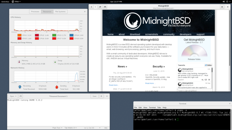 MidnightBSD GNU/Linux