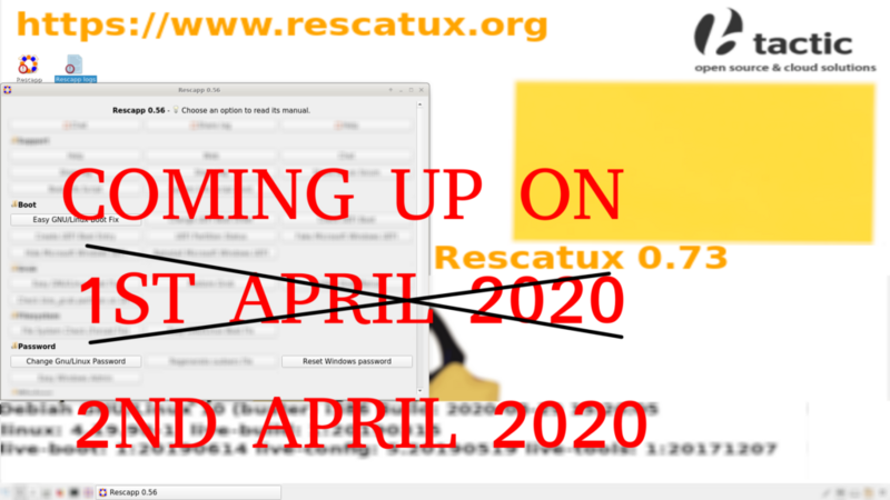 Rescatux 0.73 vine pe 02 aprilie 2020 [update]