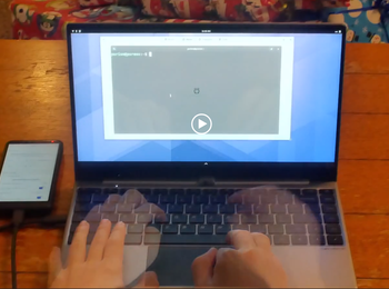 The Librem 5 while docked is just as versatile to write code on laptop GNU/Linux