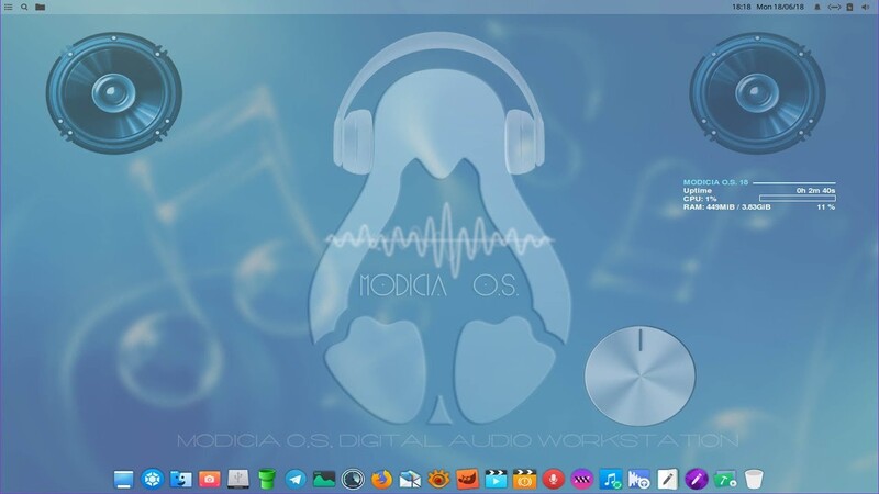 MODICIA OS Desktop Ultimate 18 LTS - distro for professional multimedia users