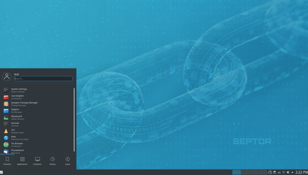 Septor 2021 este disponibil cu un mediu grafic KDE - GNU/Linux