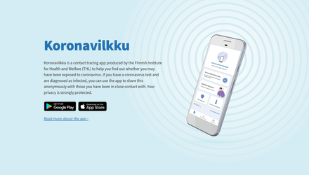 Aplicatia finlandeza Koronavilkku Covid-19 - solutie open source sub licenta publica a Uniunii Europene - GNU/Linux