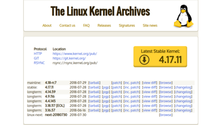 Linux Kernel 4.18 planificat pentru lansare pe 5 august  - GNU/Linux