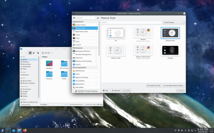 A new global theme in KDE - Breeze Twilight