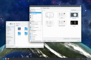 A new global theme in KDE - Breeze Twilight - GNU/Linux
