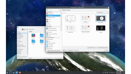 A new global theme in KDE - Breeze Twilight - GNU/Linux