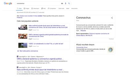 Google activeaza SOS Alert pentru coronavirus in Search - GNU/Linux