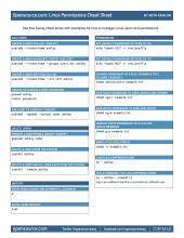 Linux users and permissions cheat sheet