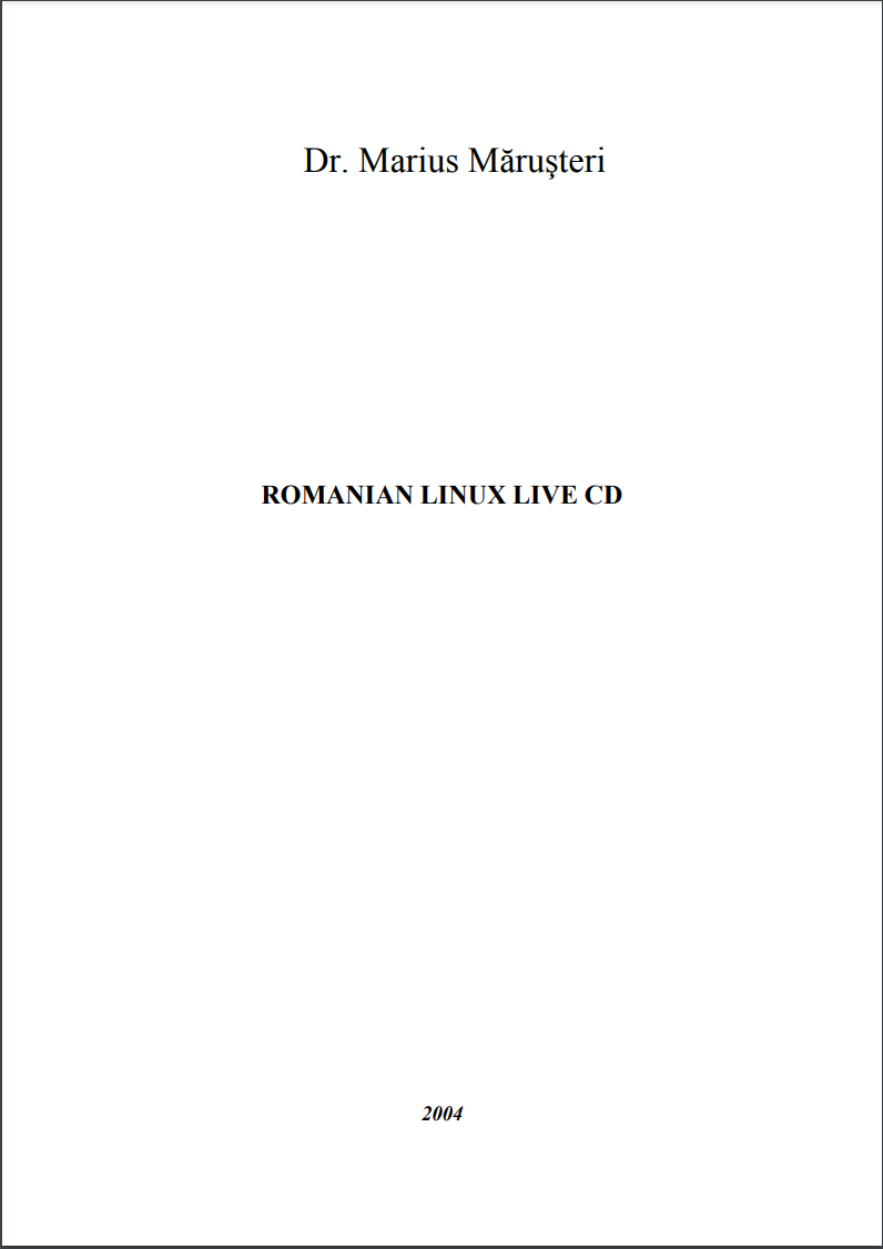 ROSLIMS - ROMANIAN LINUX LIVE CD 