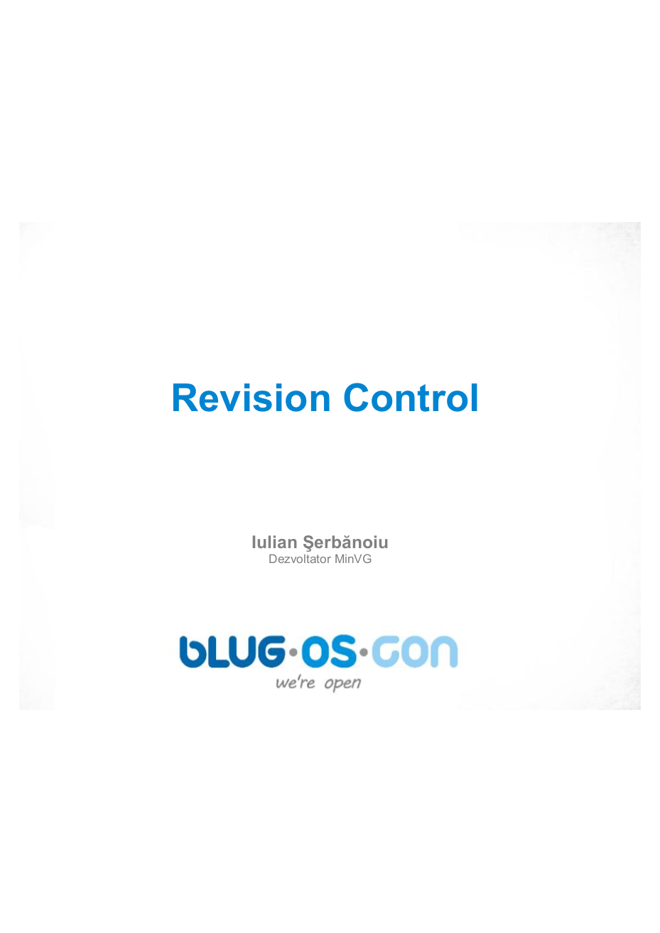 Revision Control