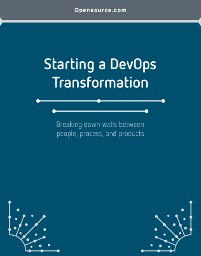 Starting a DevOps transformation