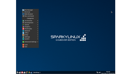 SparkyLinux 5.4 -  Nibiru, lanseaza inca trei editii: GameOver, Multimedia, si Rescue - GNU/Linux