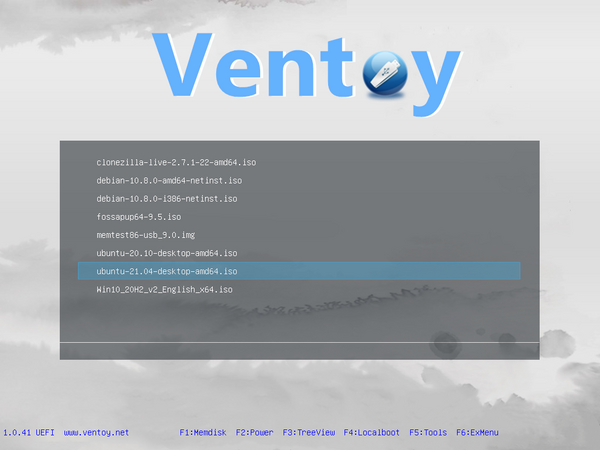 Ventoy - open source tool to create bootable USB drives for ISO / WIM / IMG / VHD (x) / EFI files.