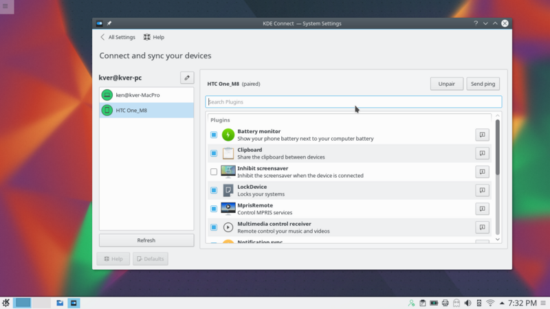 KDE Connect va permite sa rulati comenzi pe computer de pe telefon