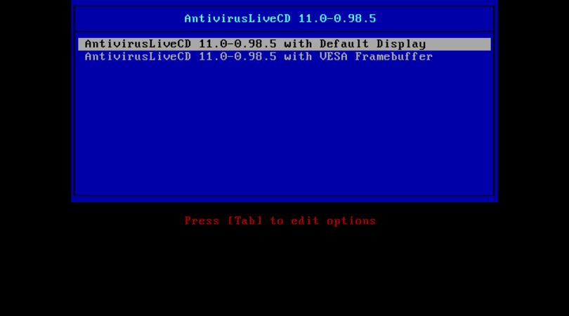 Antivirus Live CD 27.0-0.100.2 released