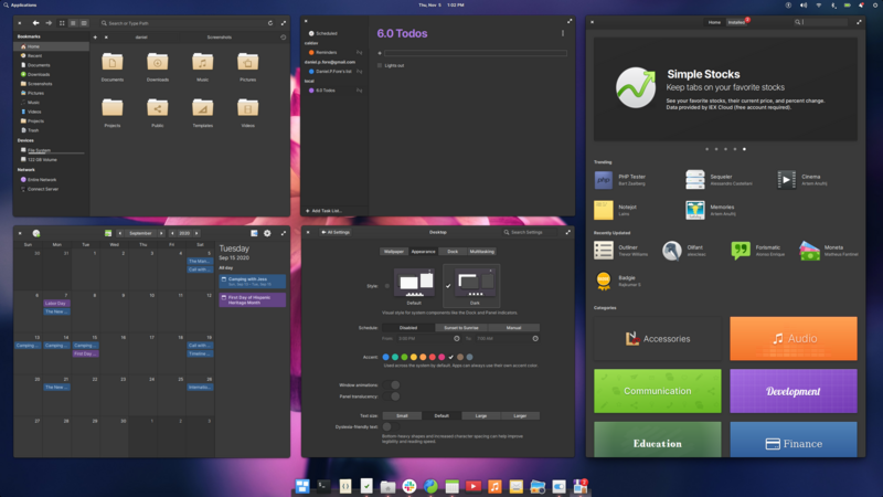 Dark Style in Elementary OS 6