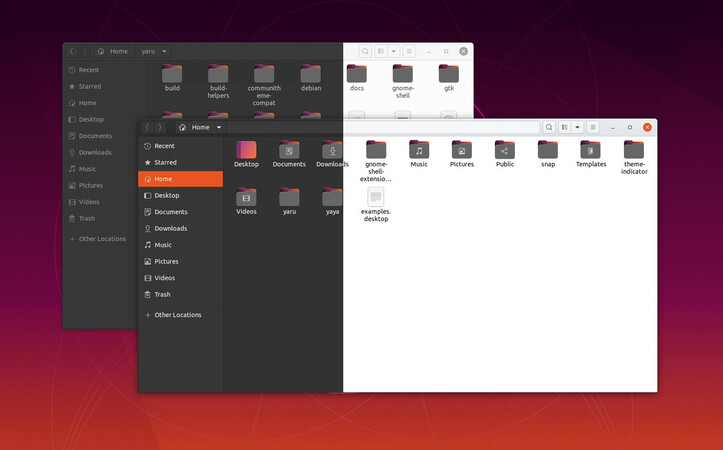 Yaru Colors in Ubuntu 20.04