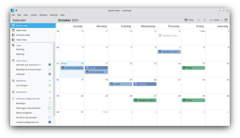 Kalendar will be released soon, with Linux and Windows version