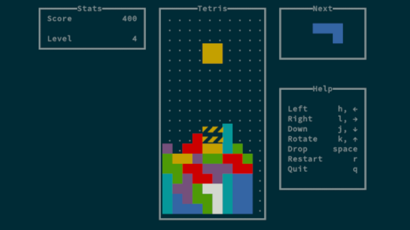 Jucati Tetris la terminalul Linux