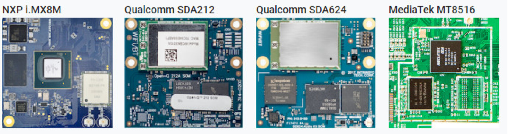 Google a lansat patru placi bazate pe Snapdragon 212 si 634 (ARM) pentru Android Things 1.0